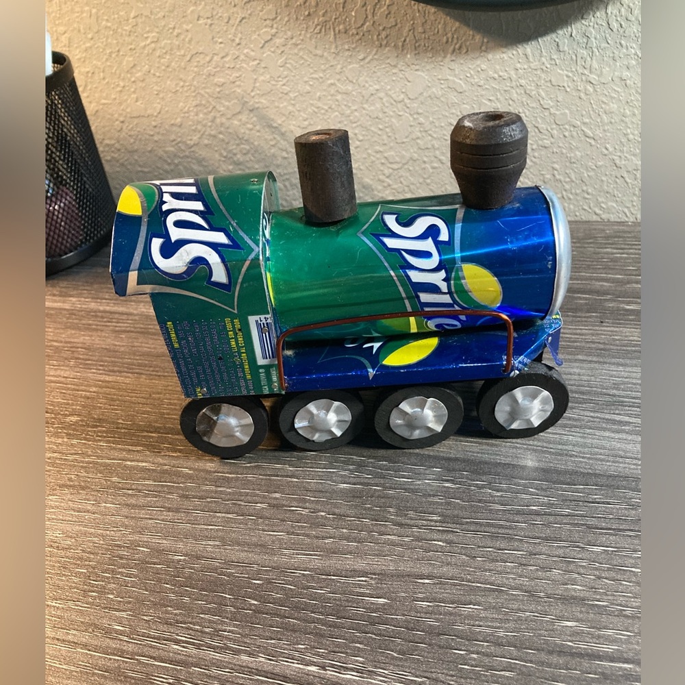 Soda can train